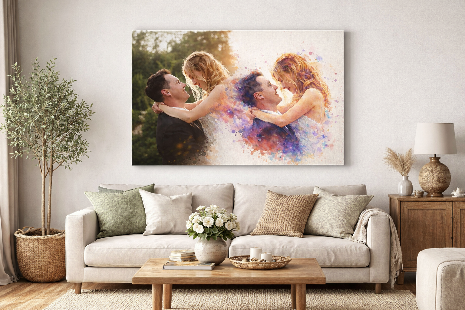 Custom Art Framed Canvas
