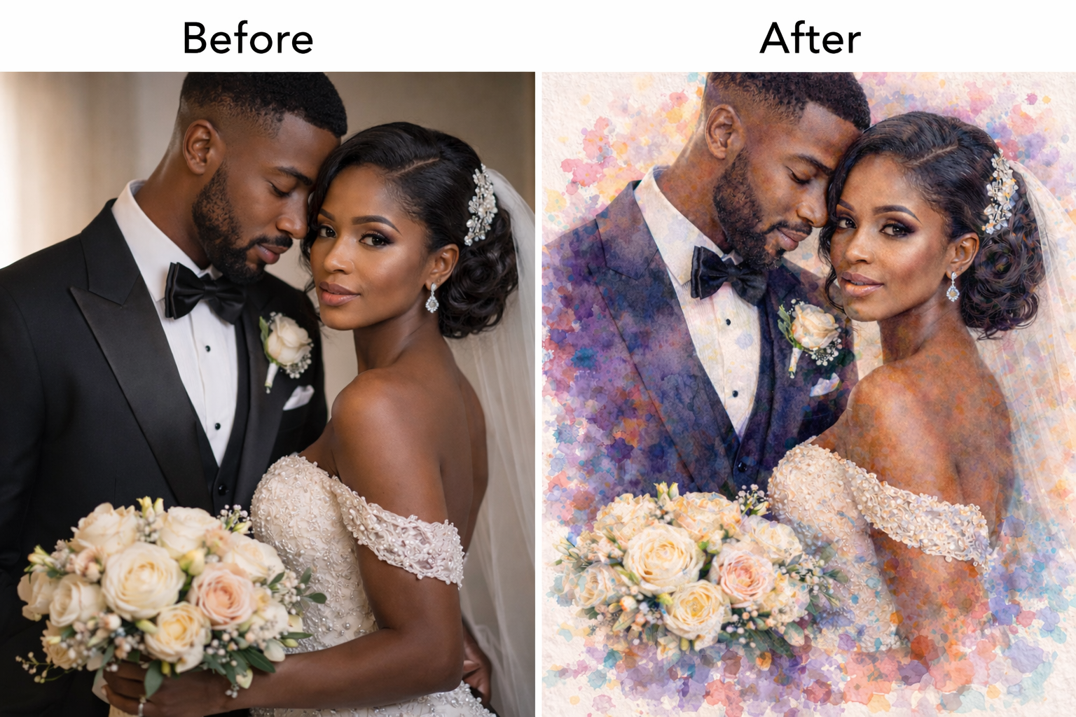 Timeless Watercolor Portrait