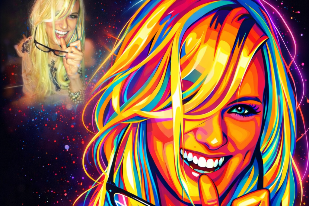 Neon Pulse Portrait