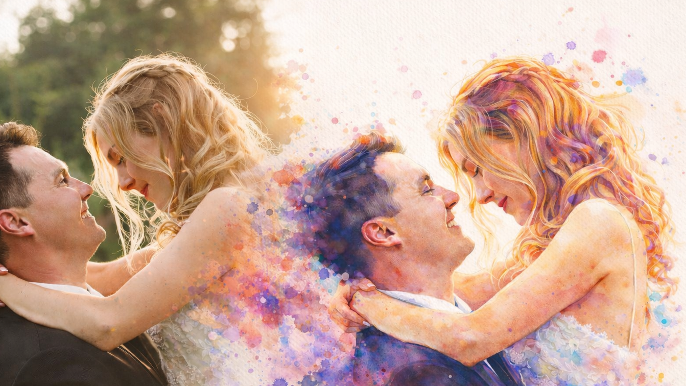 Timeless Watercolor Portrait