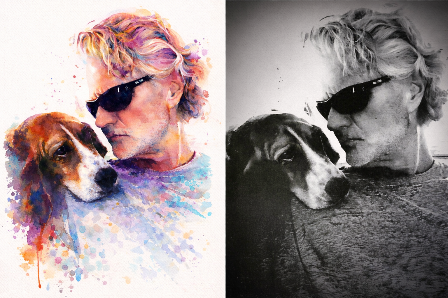 Timeless Watercolor Portrait